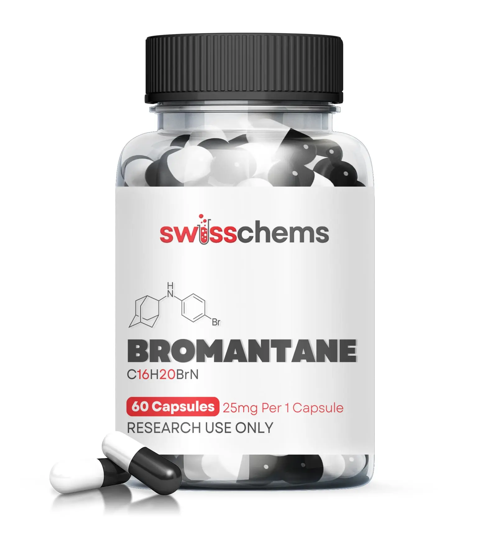 SwissChems Bromantane – Research Compound Capsules